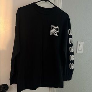 OBEY Black Long Sleeve Graphic Tee – Barely Worn